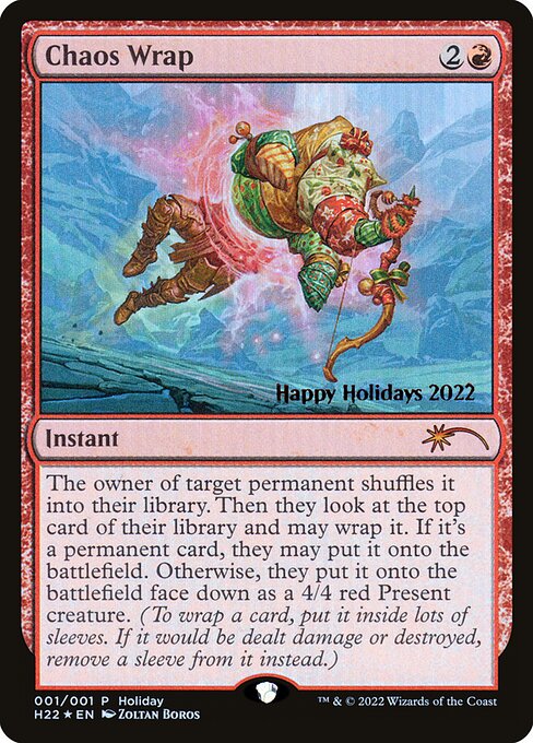 Chaos Wrap - Happy Holidays - Promo Foil