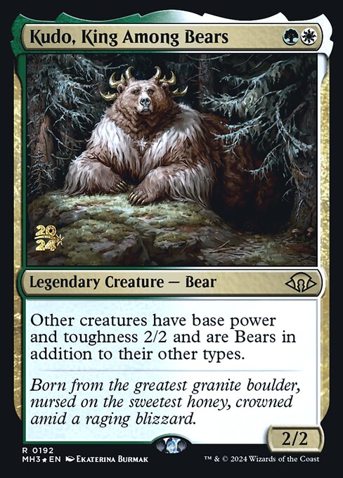 Kudo, King Among Bears - Modern Horizons 3 Promos - Promo Foil