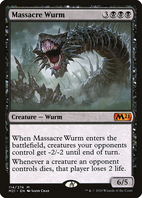 Massacre Wurm - Core Set 2021