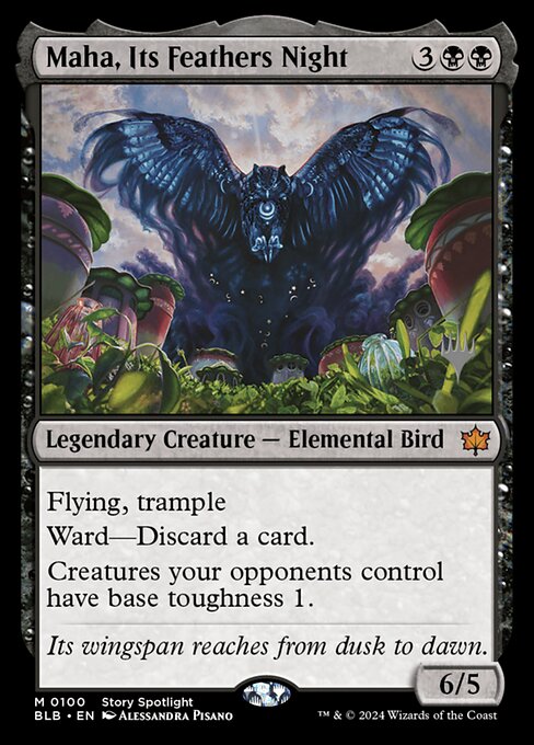 Maha, Its Feathers Night - Bloomburrow Promos