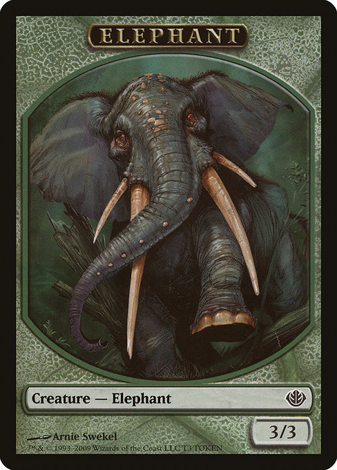 Elephant - Duel Decks: Garruk vs. Liliana Tokens