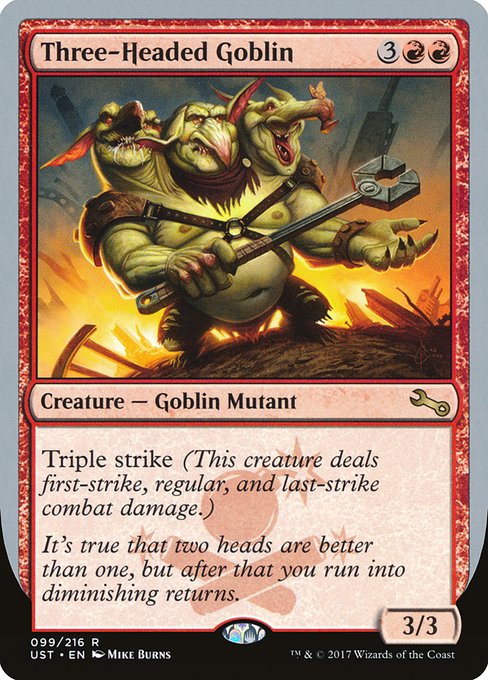 Three-Headed Goblin - Unstable