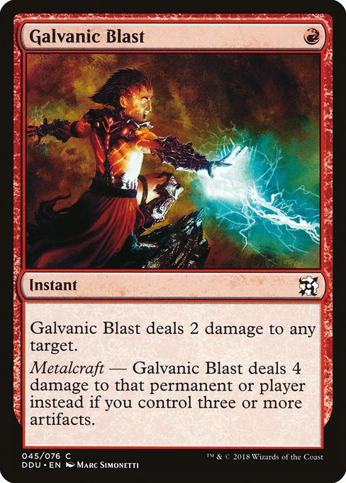 Galvanic Blast - Duel Decks: Elves vs. Inventors