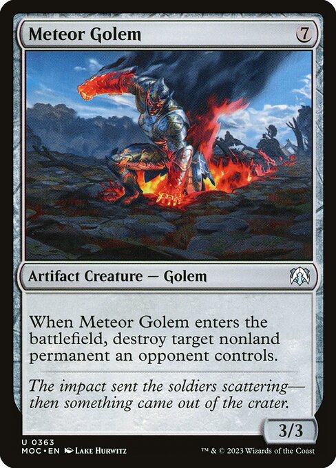 Meteor Golem - March of the Machine Commander