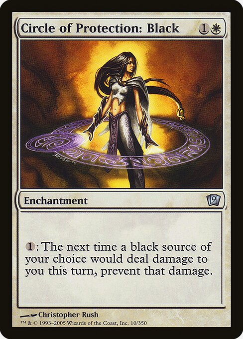 Circle of Protection: Black - Ninth Edition - Promo Foil