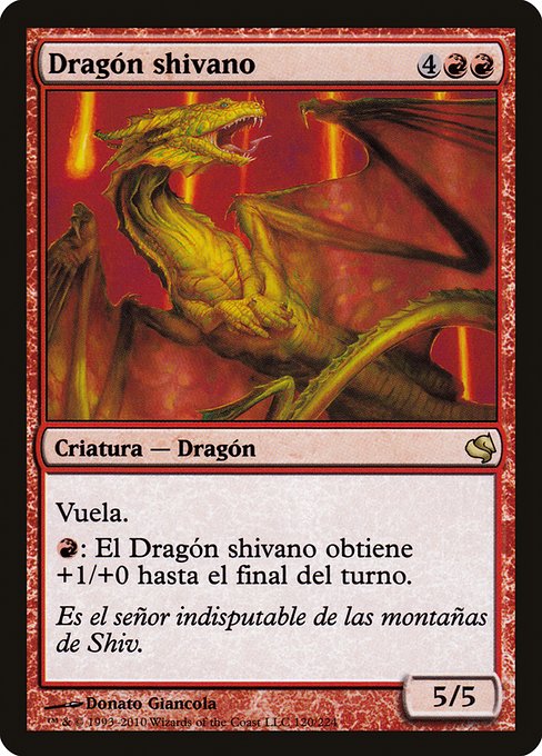 Dragón shivano (Shivan Dragon) - Salvat 2011