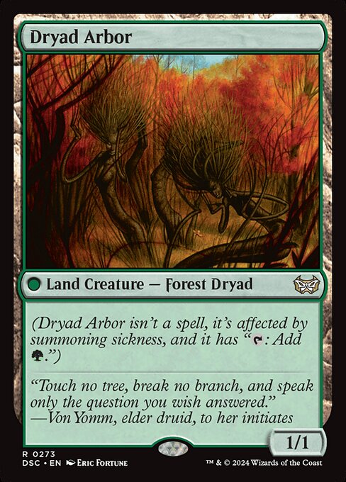 Dryad Arbor - Duskmourn: House of Horror Commander