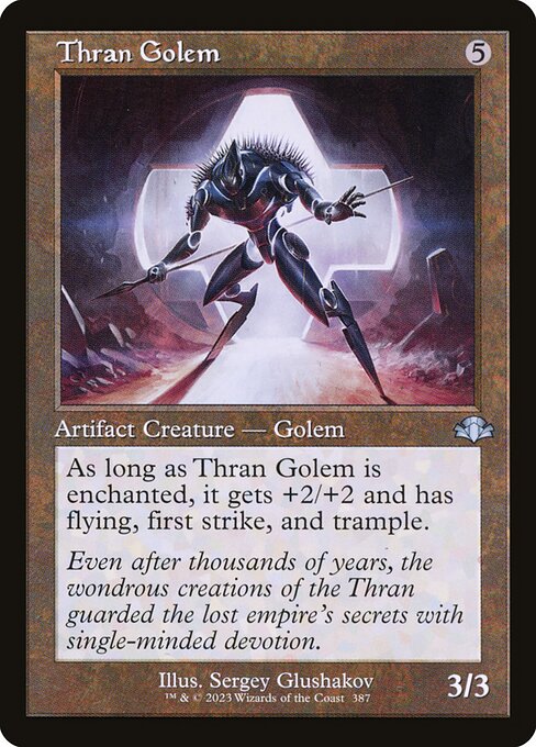 Thran Golem - Dominaria Remastered - Retro