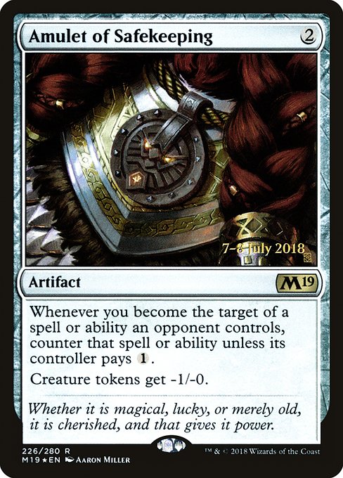 Amulet of Safekeeping - Core Set 2019 Promos