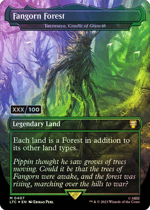 Fangorn Forest (Yavimaya, Cradle of Growth) - Tales of Middle-earth Commander - Double Rainbow, Borderless
