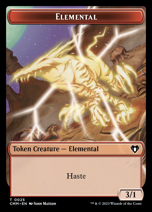 Elemental - Commander Masters Tokens