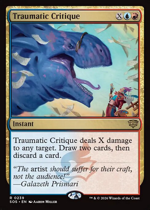 Traumatic Critique - Secrets of Strixhaven Promos