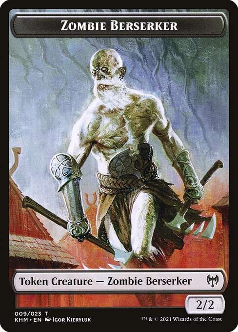 Zombie Berserker - Kaldheim Tokens