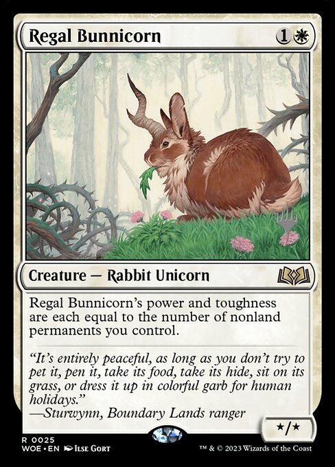 Regal Bunnicorn - Wilds of Eldraine Promos