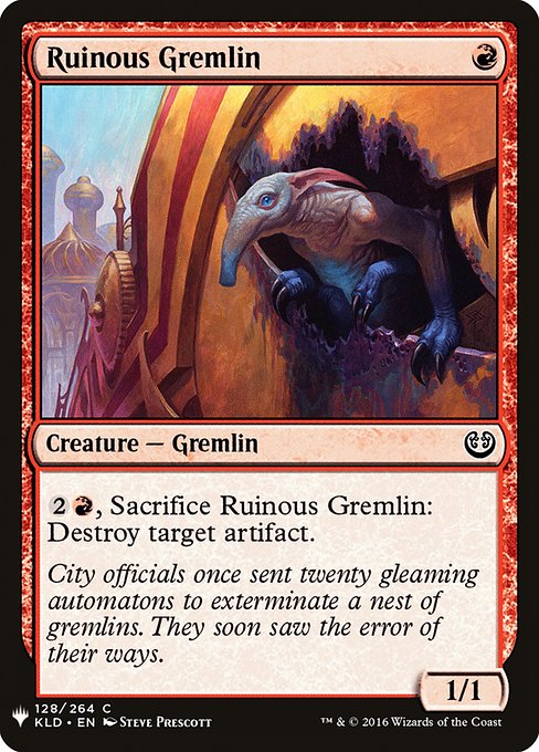 Ruinous Gremlin - The List