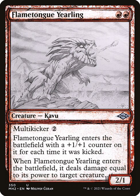 Flametongue Yearling - Modern Horizons 2