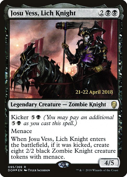 Josu Vess, Lich Knight - Dominaria Promos - Promo Foil