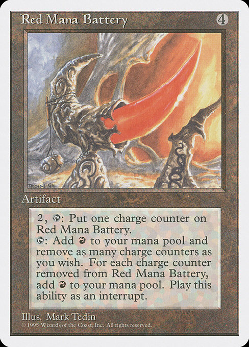 Red Mana Battery - Fourth Edition