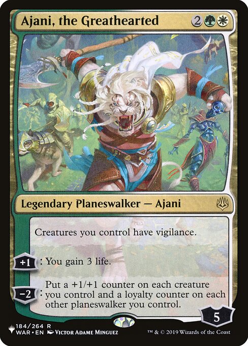 Ajani, the Greathearted - The List