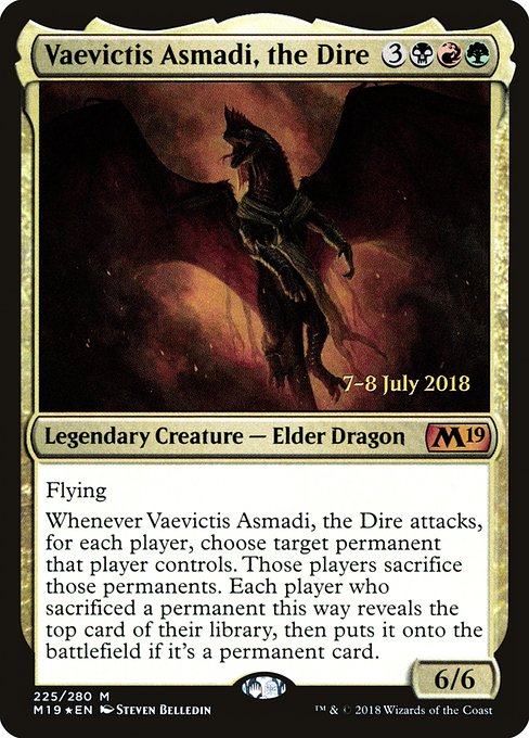 Vaevictis Asmadi, the Dire - Core Set 2019 Promos - Promo Foil