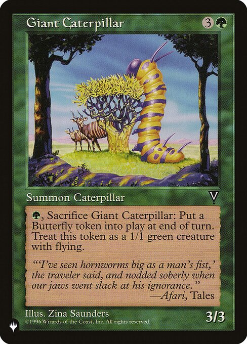 Giant Caterpillar - The List