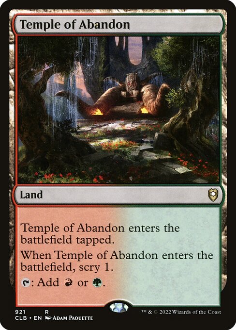 Temple of Abandon - Commander Legends: Battle for Baldur's Gate