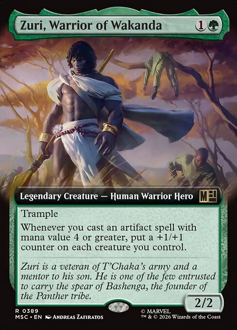 Zuri, Warrior of Wakanda - Marvel Super Heroes Commander - Extended Art