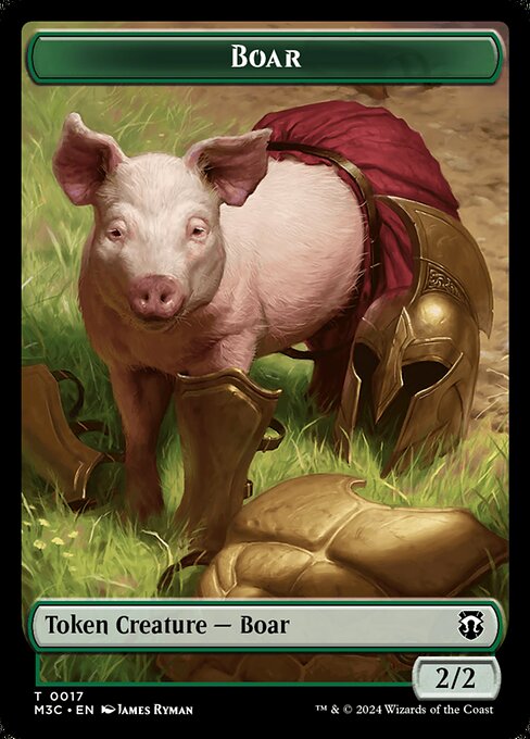 Boar - Modern Horizons 3 Commander Tokens