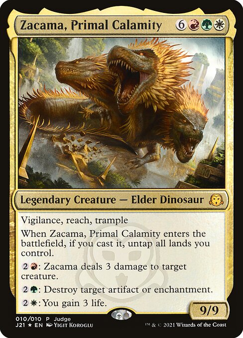 Zacama, Primal Calamity - Judge Gift Cards 2021 - Promo Foil