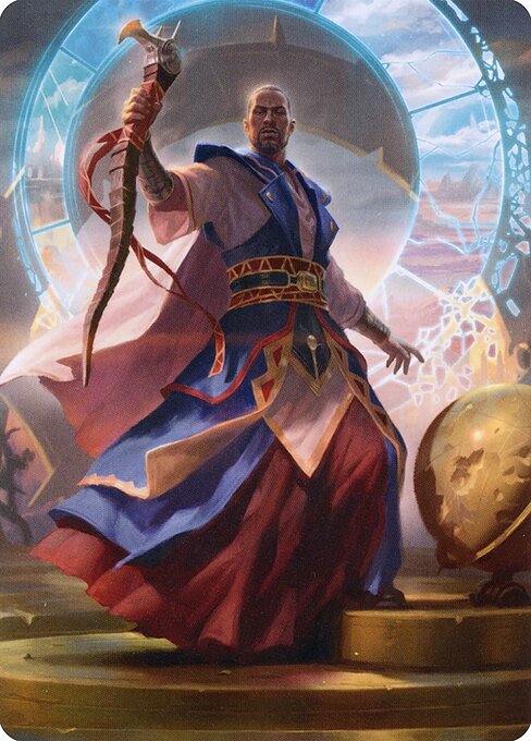 Teferi, Who Slows the Sunset - Midnight Hunt Art Series - Borderless
