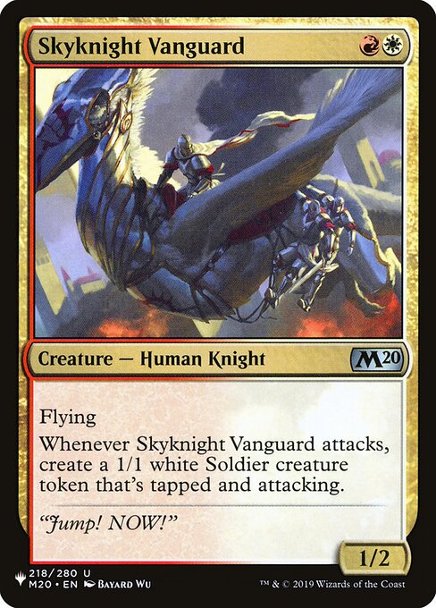 Skyknight Vanguard - The List