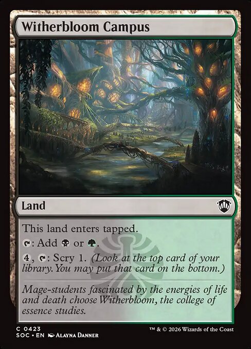 Witherbloom Campus - Secrets of Strixhaven Commander