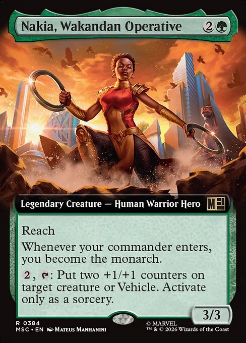 Nakia, Wakandan Operative - Marvel Super Heroes Commander - Extended Art