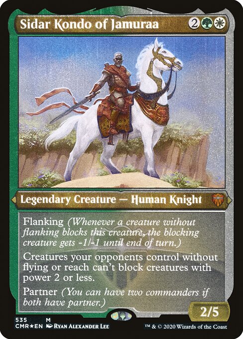 Sidar Kondo of Jamuraa - Commander Legends - Etched Foil