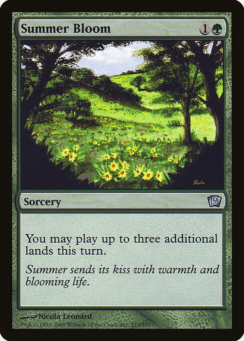 Summer Bloom - Ninth Edition - Promo Foil