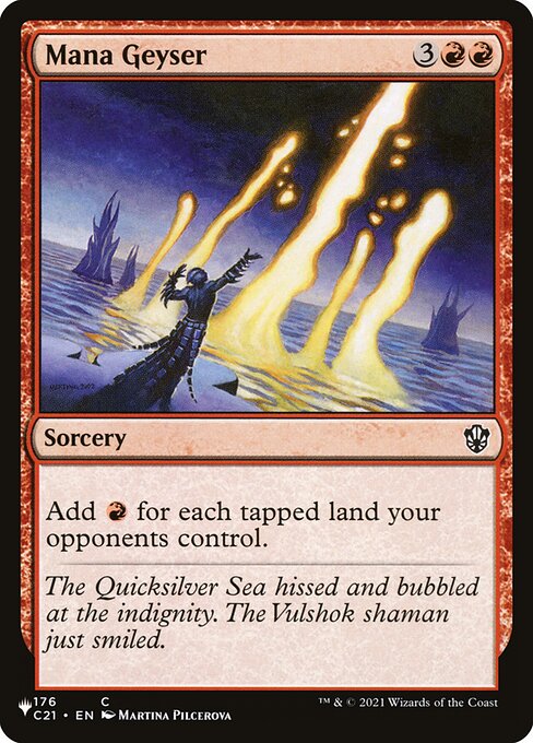 Mana Geyser - The List