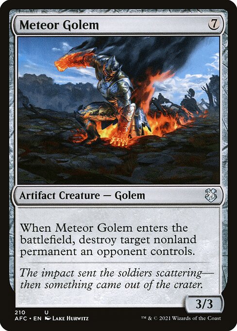 Meteor Golem - Forgotten Realms Commander