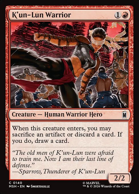 K'un-Lun Warrior - Marvel Super Heroes