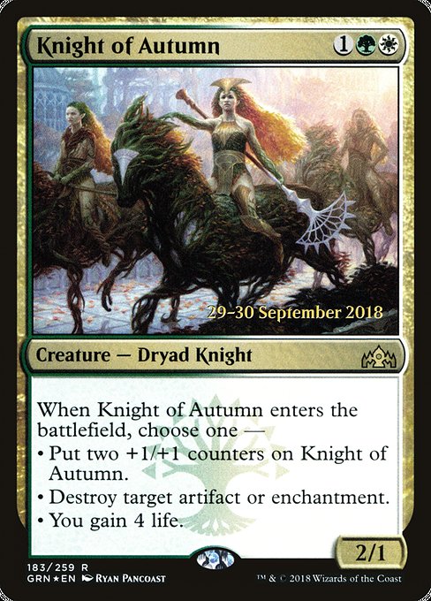 Knight of Autumn - Guilds of Ravnica Promos - Promo Foil