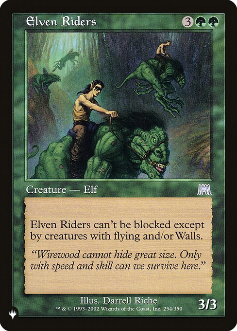 Elven Riders - The List