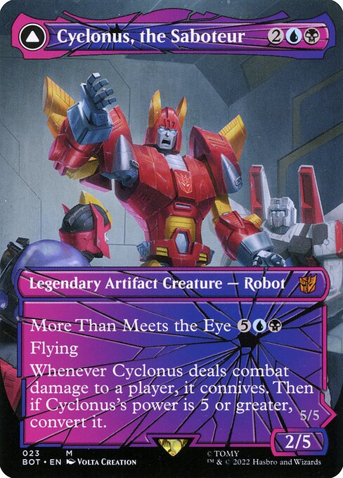Cyclonus, the Saboteur // Cyclonus, Cybertronian Fighter - Transformers