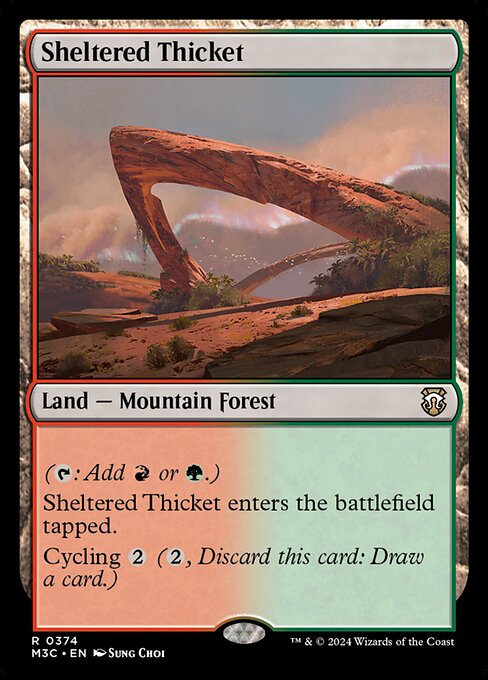 Sheltered Thicket - Modern Horizons 3 Commander