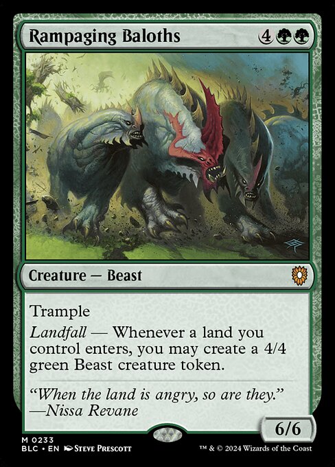 Rampaging Baloths - Bloomburrow Commander