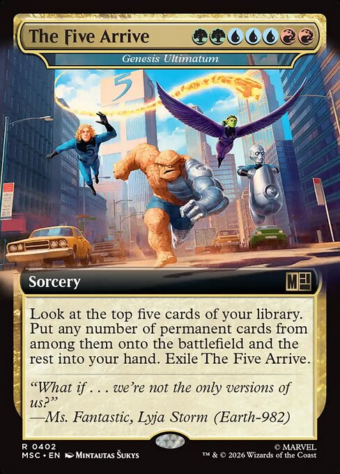 The Five Arrive (Genesis Ultimatum) - Marvel Super Heroes Commander - Extended Art