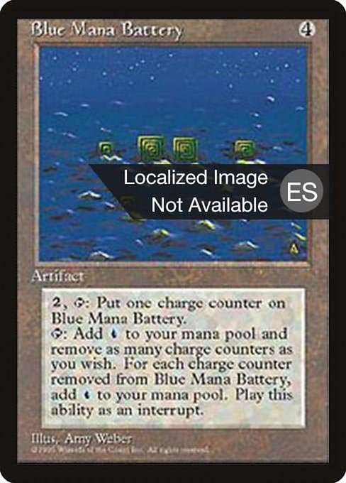 Blue Mana Battery - Fourth Edition Foreign Black Border