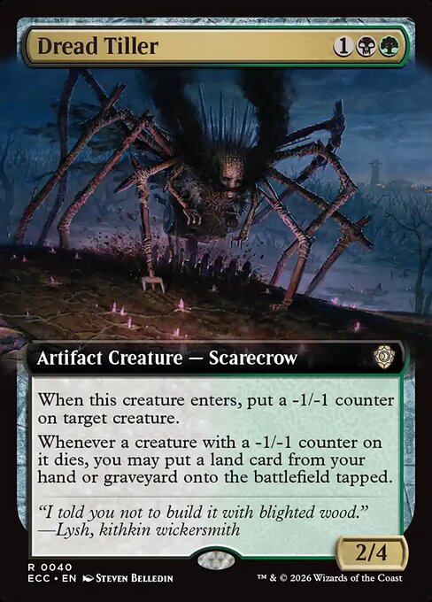 Dread Tiller - Lorwyn Eclipsed Commander - Extended Art