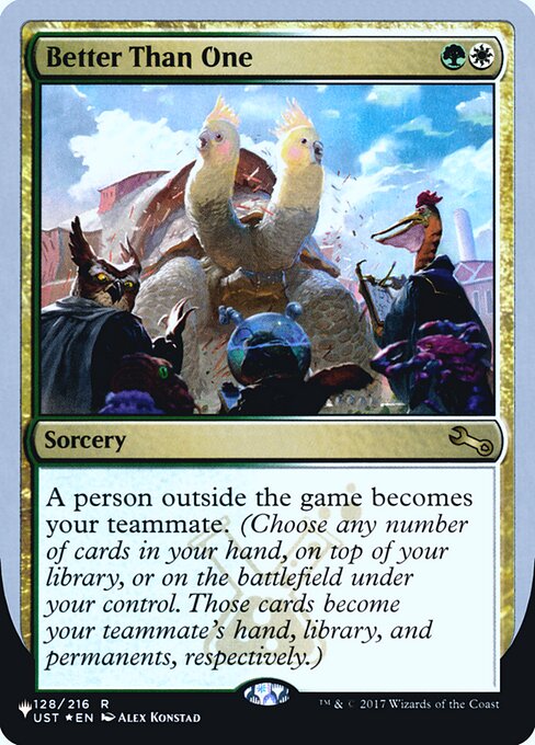 Better Than One - The List (Unfinity Foil Edition)