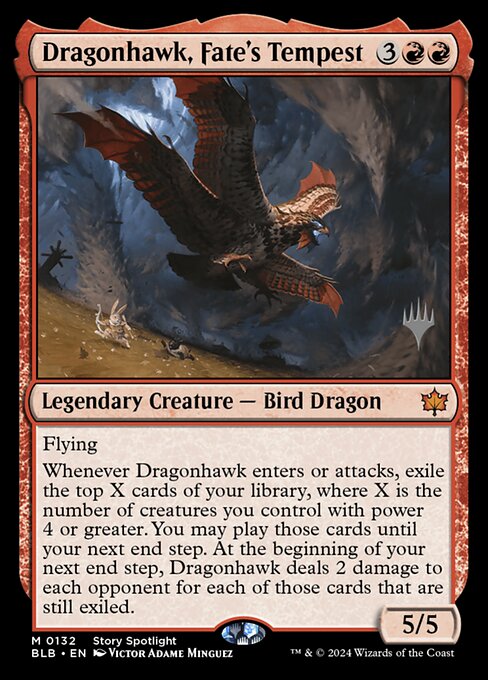 Dragonhawk, Fate's Tempest - Bloomburrow Promos