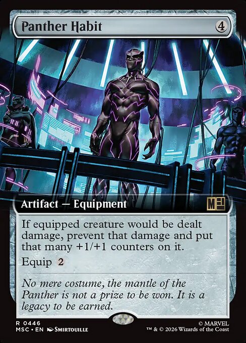 Panther Habit - Marvel Super Heroes Commander - Extended Art