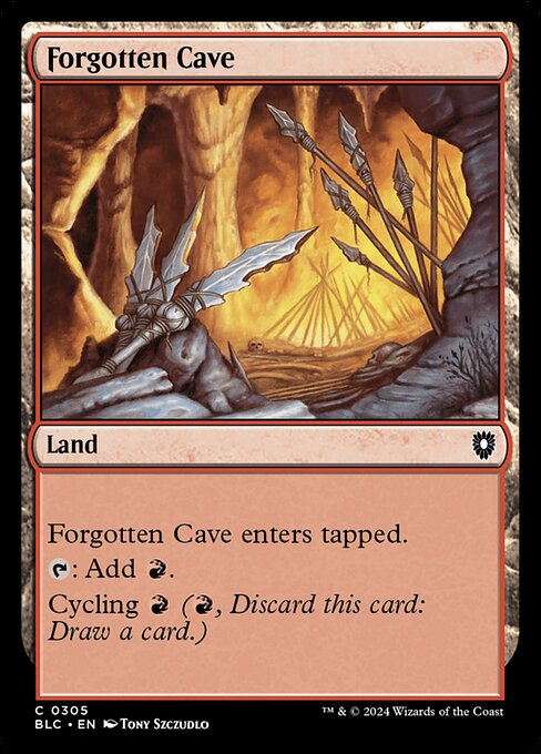 Forgotten Cave - Bloomburrow Commander